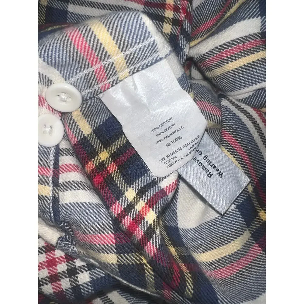 J.Crew Sportsmen's Outfitter plaid cotton preppy button long sleeve shirt SM men